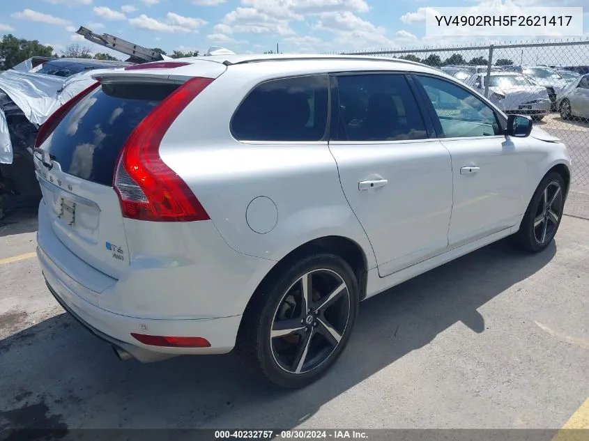 2015 Volvo Xc60 T6 R-Design Platinum VIN: YV4902RH5F2621417 Lot: 40232757