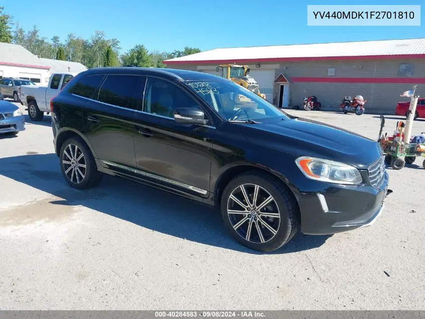 2015 Volvo Xc60 T5 Premier VIN: YV440MDK1F2701810 Lot: 40284583