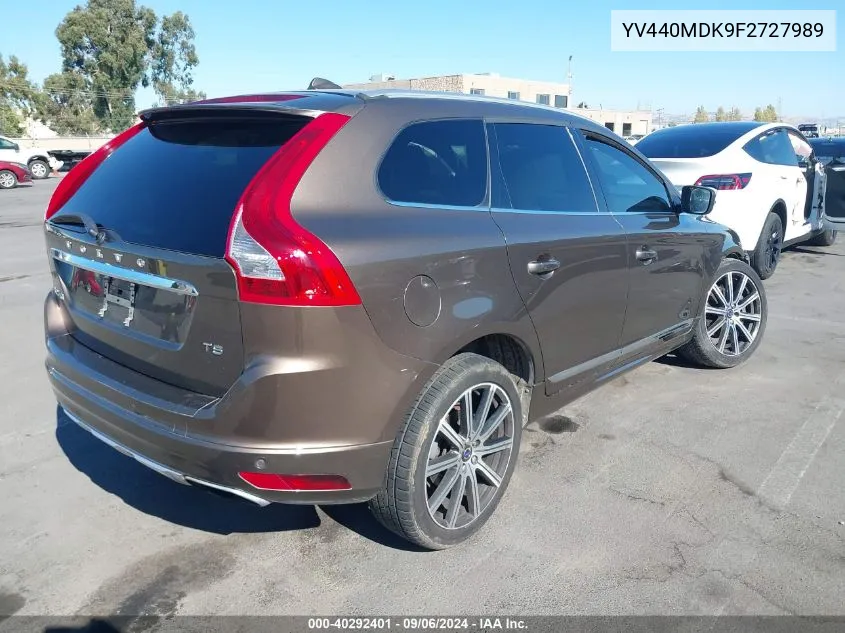 2015 Volvo Xc60 T5 Premier VIN: YV440MDK9F2727989 Lot: 40292401