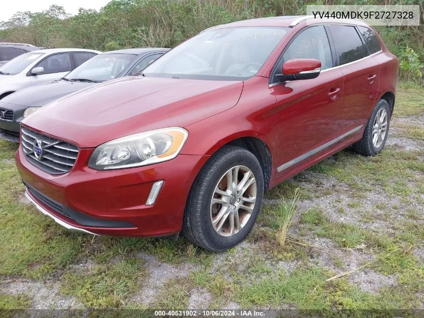 2015 Volvo Xc60 T5/Premier VIN: YV440MDK9F2727328 Lot: 40531902