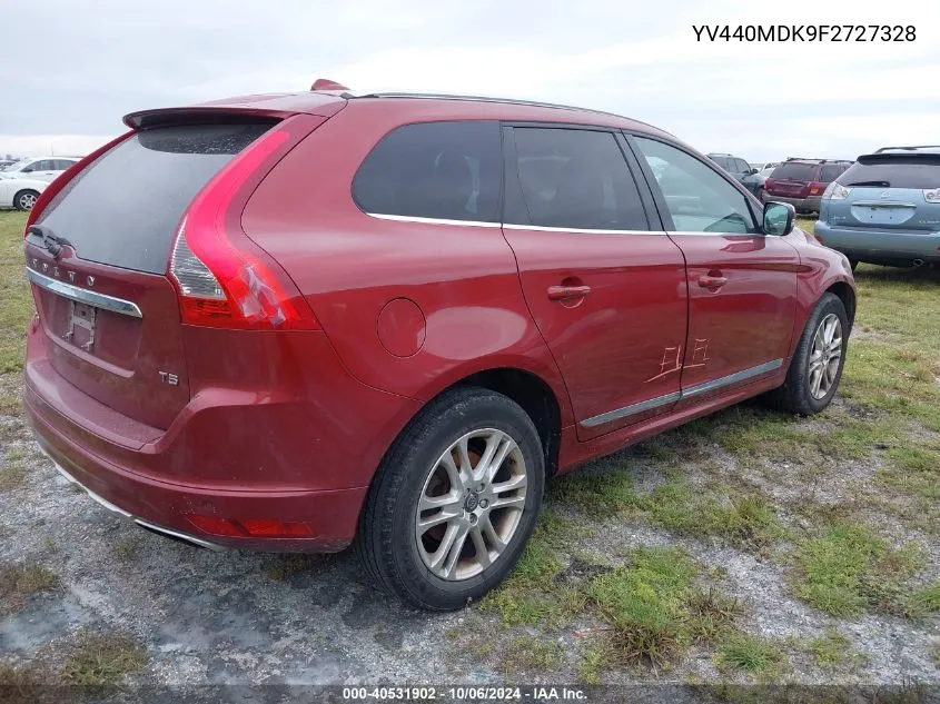 2015 Volvo Xc60 T5/Premier VIN: YV440MDK9F2727328 Lot: 40531902