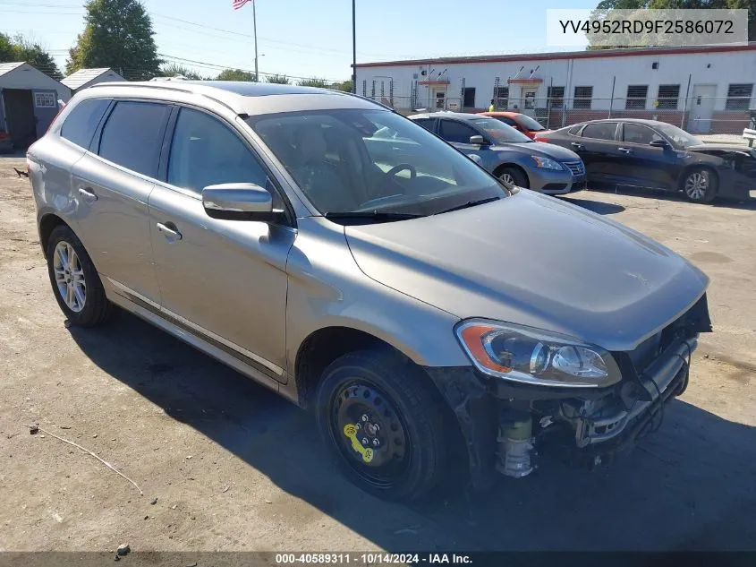 2015 Volvo Xc60 3.2 Platinum VIN: YV4952RD9F2586072 Lot: 40589311