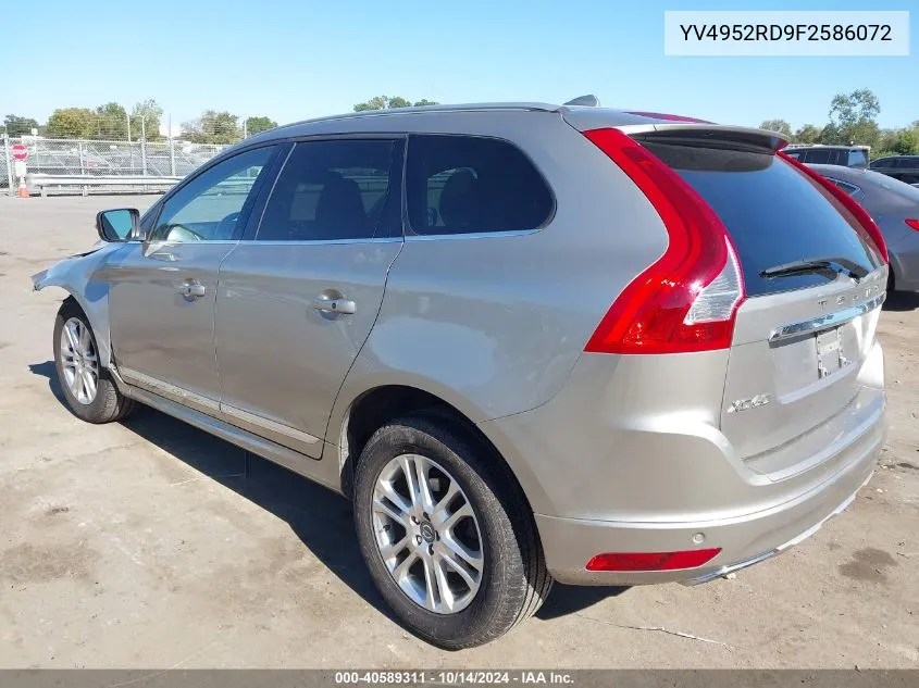 2015 Volvo Xc60 3.2 Platinum VIN: YV4952RD9F2586072 Lot: 40589311