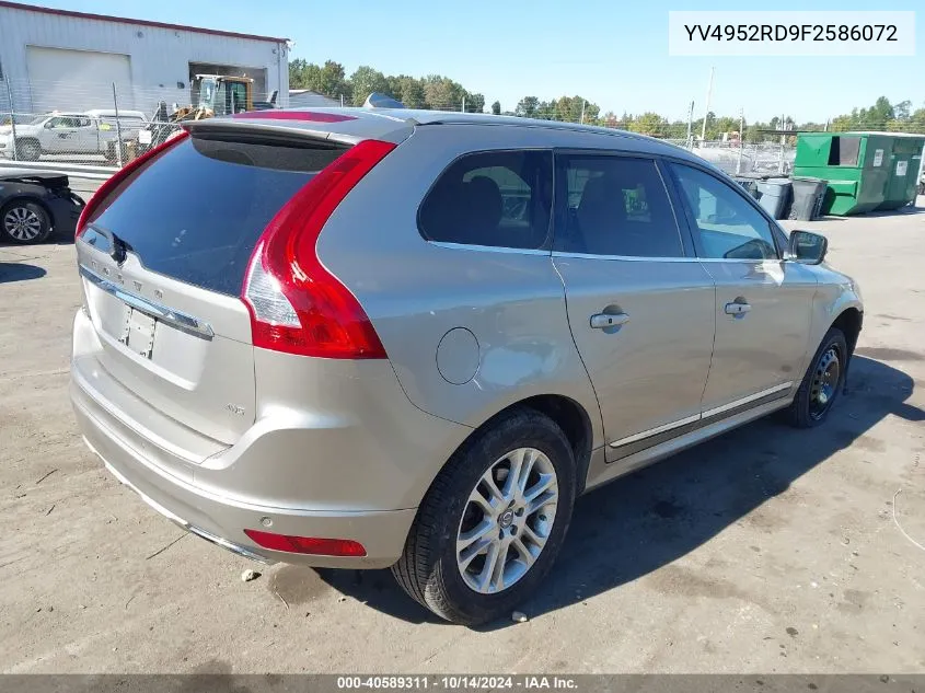 2015 Volvo Xc60 3.2 Platinum VIN: YV4952RD9F2586072 Lot: 40589311