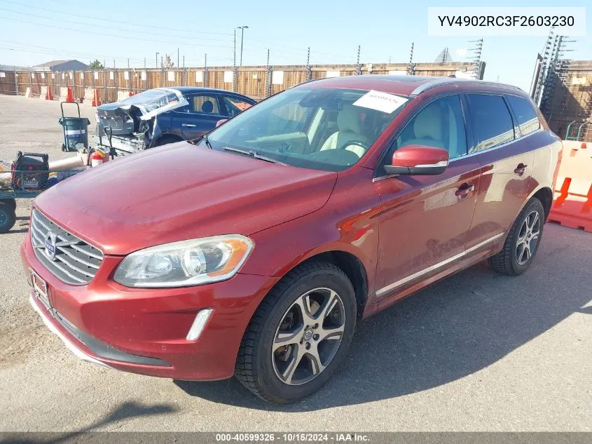 2015 Volvo Xc60 T6 Premier Plus VIN: YV4902RC3F2603230 Lot: 40599326