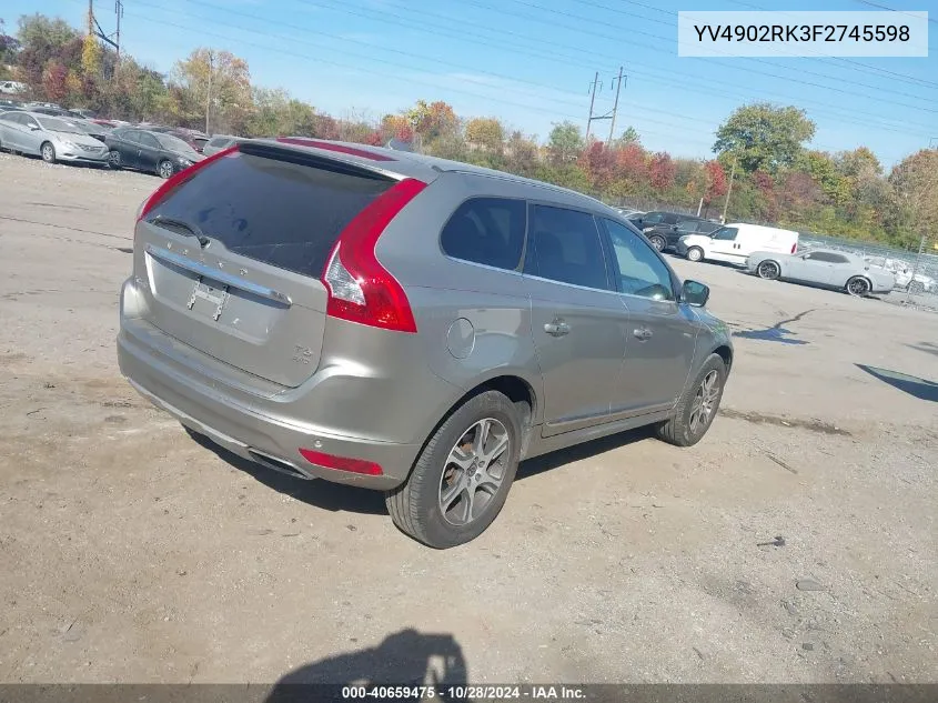 2015 Volvo Xc60 T6 VIN: YV4902RK3F2745598 Lot: 40659475