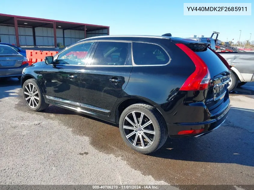 YV440MDK2F2685911 2015 Volvo Xc60 T5 Premier