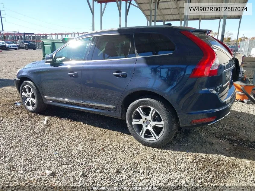 2015 Volvo Xc60 T6 VIN: YV4902RB0F2587074 Lot: 40709705