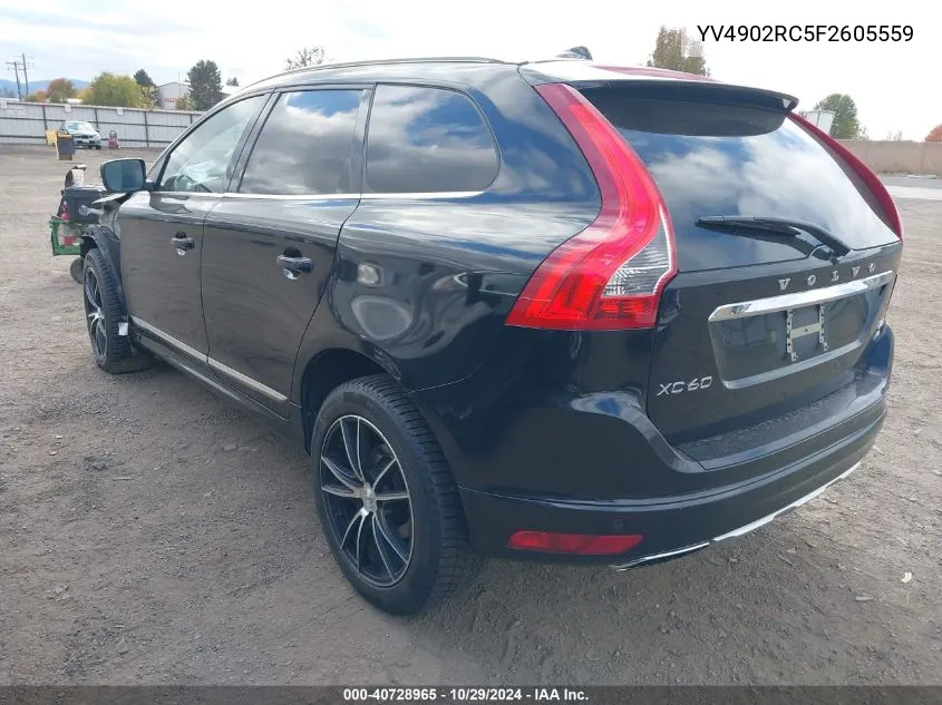 2015 Volvo Xc60 T6 Premier Plus VIN: YV4902RC5F2605559 Lot: 40728965