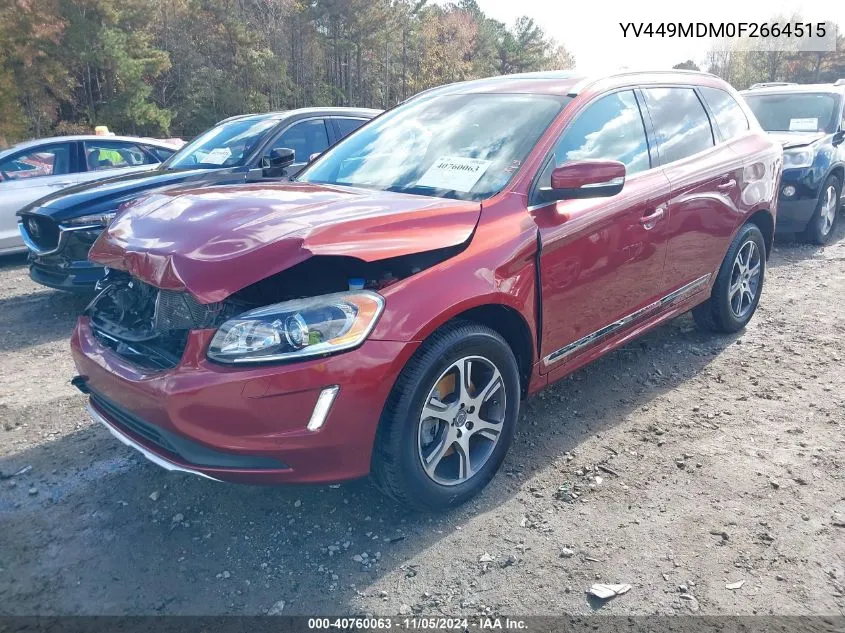 YV449MDM0F2664515 2015 Volvo Xc60 T6 Platinum