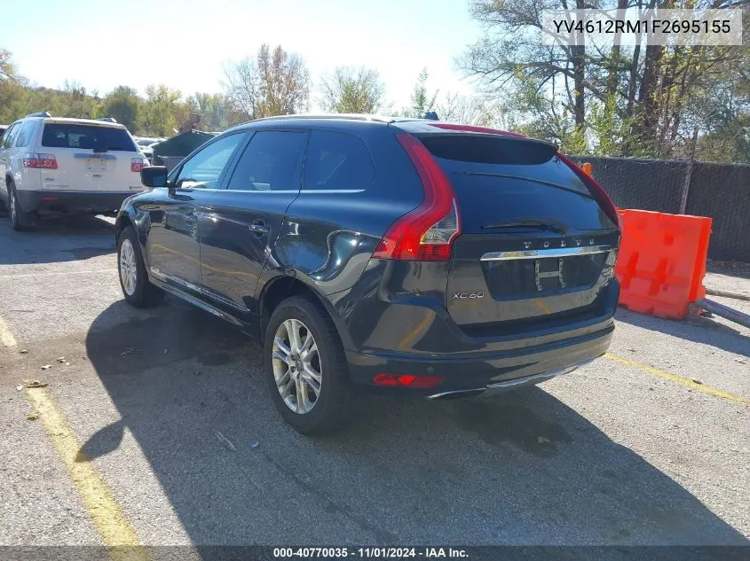 YV4612RM1F2695155 2015 Volvo Xc60 T5 Platinum