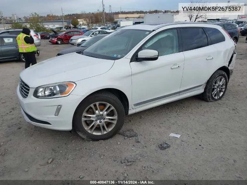 2015 Volvo Xc60 T5 Premier VIN: YV440MDK5F2675387 Lot: 40847136