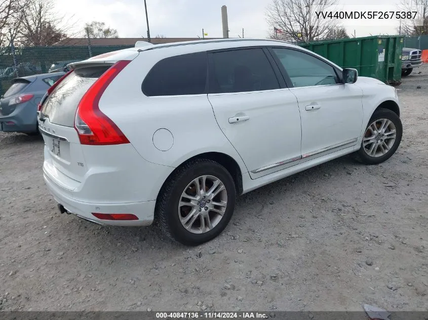 2015 Volvo Xc60 T5 Premier VIN: YV440MDK5F2675387 Lot: 40847136