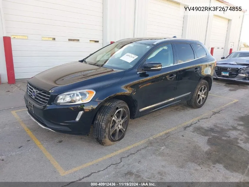 2015 Volvo Xc60 T6 VIN: YV4902RK3F2674855 Lot: 40912436