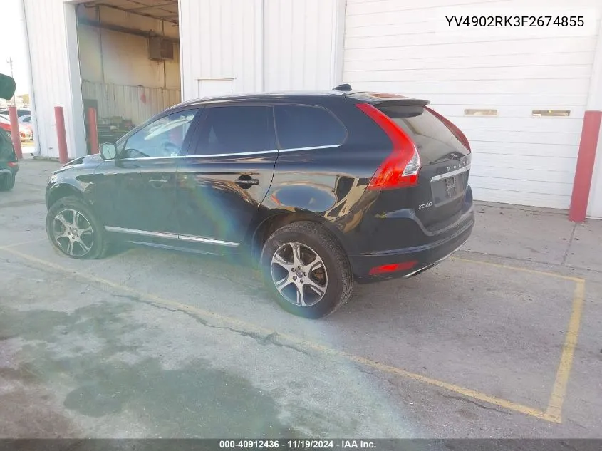 2015 Volvo Xc60 T6 VIN: YV4902RK3F2674855 Lot: 40912436