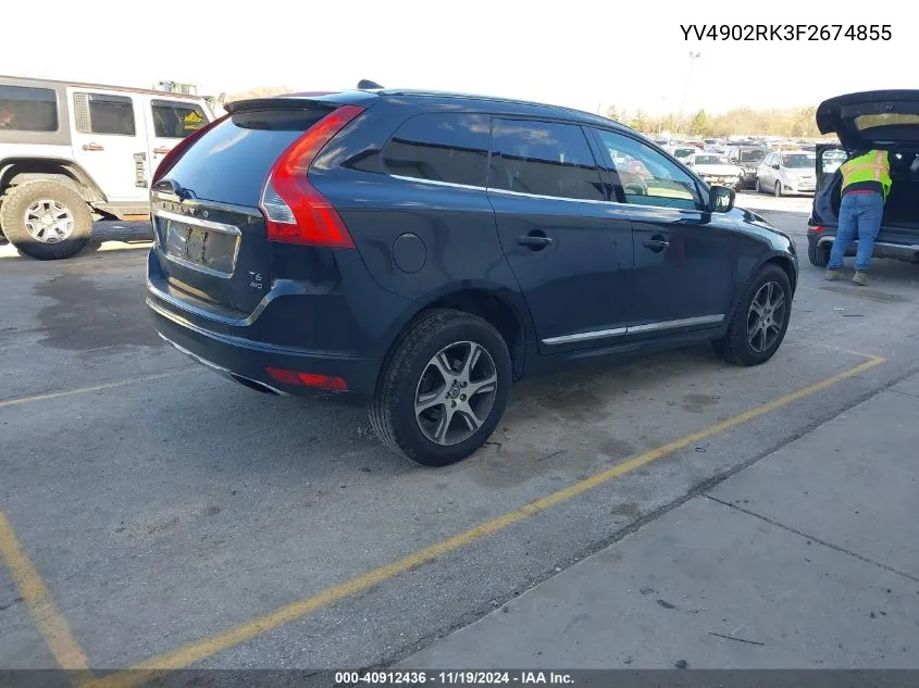 2015 Volvo Xc60 T6 VIN: YV4902RK3F2674855 Lot: 40912436