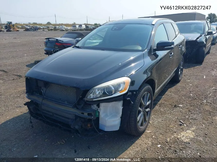 YV4612RKXG2827247 2016 Volvo Xc60