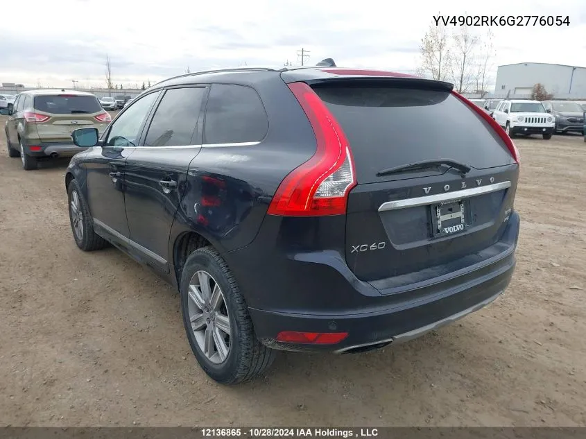 2016 Volvo Xc60 VIN: YV4902RK6G2776054 Lot: 12136865