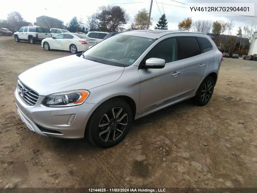 2016 Volvo Xc60 VIN: YV4612RK7G2904401 Lot: 12144825