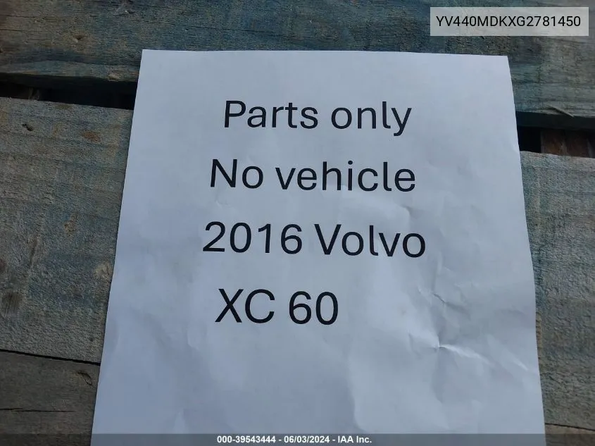 YV440MDKXG2781450 2016 Volvo Xc60 T5 Drive-E Premier