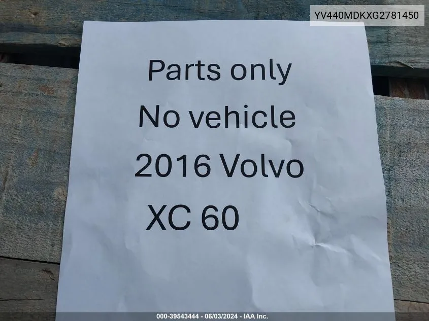 YV440MDKXG2781450 2016 Volvo Xc60 T5 Drive-E Premier