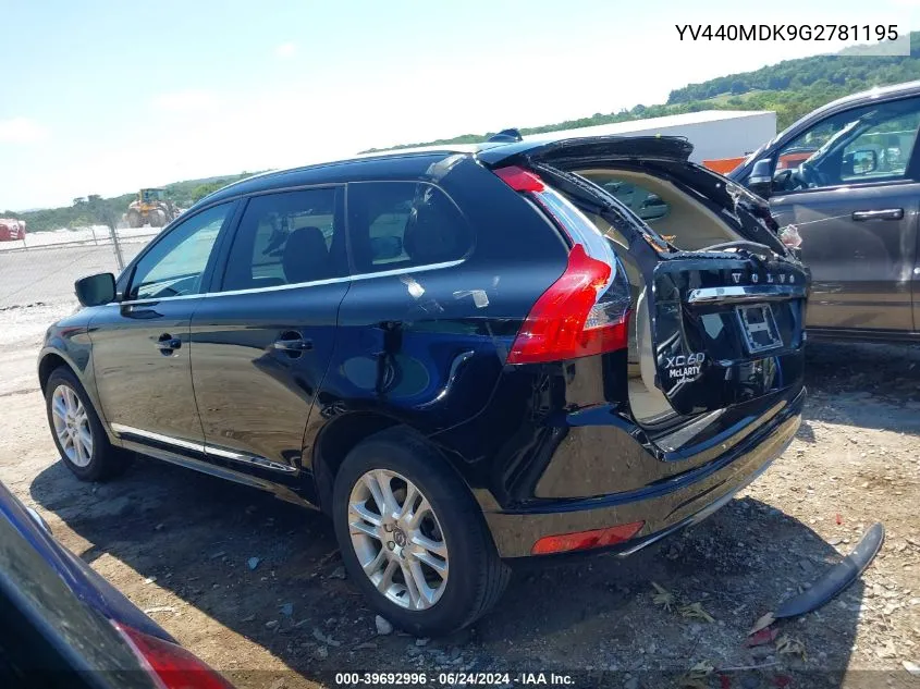 2016 Volvo Xc60 T5 Drive-E Premier VIN: YV440MDK9G2781195 Lot: 39692996