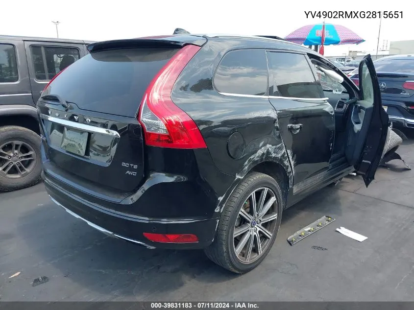 YV4902RMXG2815651 2016 Volvo Xc60 T6 Platinum