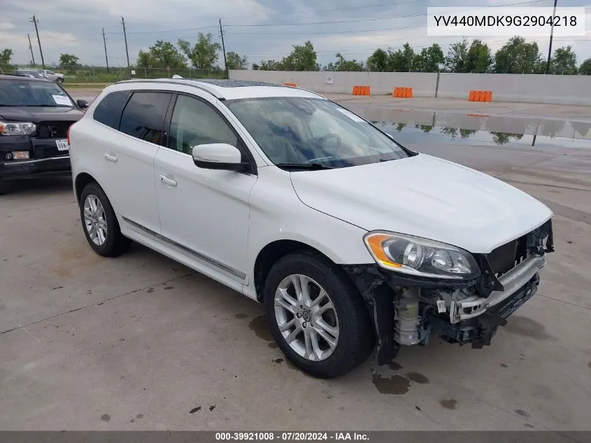 2016 Volvo Xc60 T5 Drive-E Premier VIN: YV440MDK9G2904218 Lot: 39921008