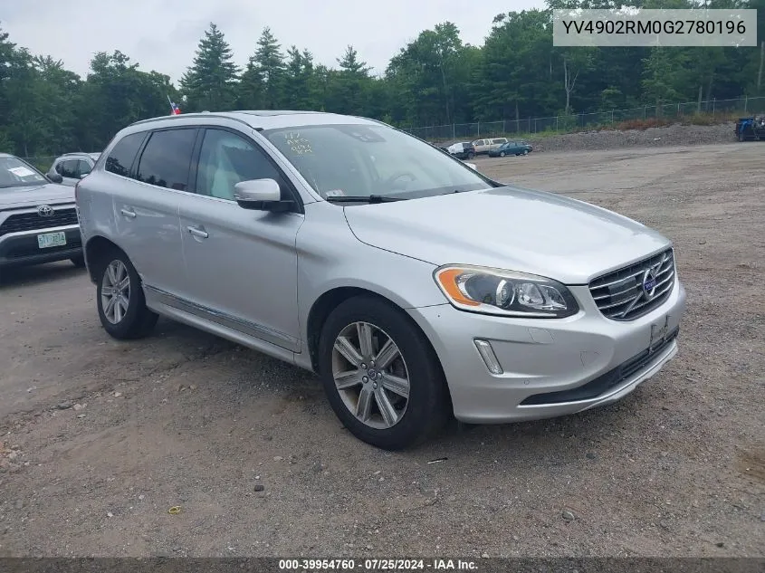 2016 Volvo Xc60 T6 Platinum VIN: YV4902RM0G2780196 Lot: 39954760