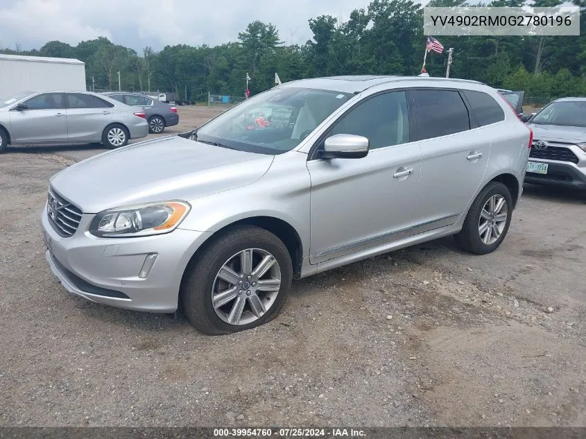 2016 Volvo Xc60 T6 Platinum VIN: YV4902RM0G2780196 Lot: 39954760