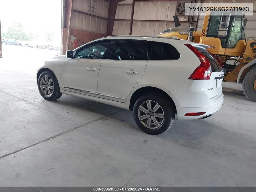 YV4612RK5G2781973 2016 Volvo Xc60 T5 Premier