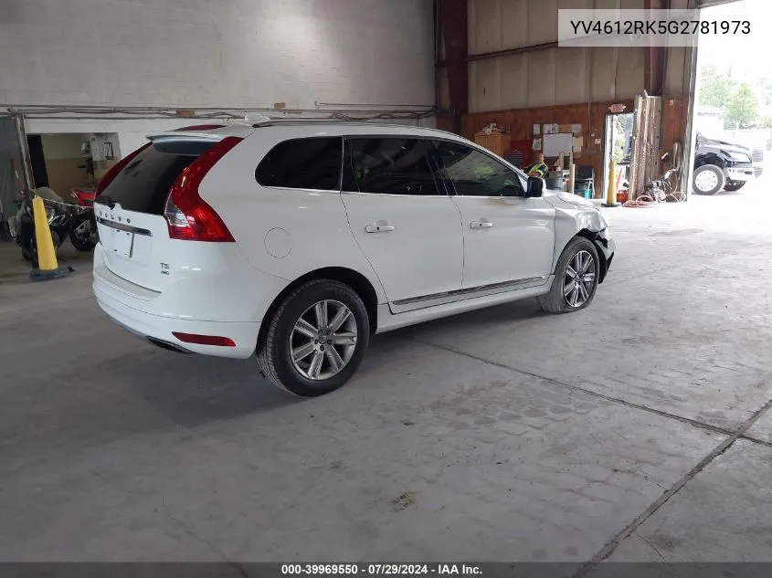 YV4612RK5G2781973 2016 Volvo Xc60 T5 Premier