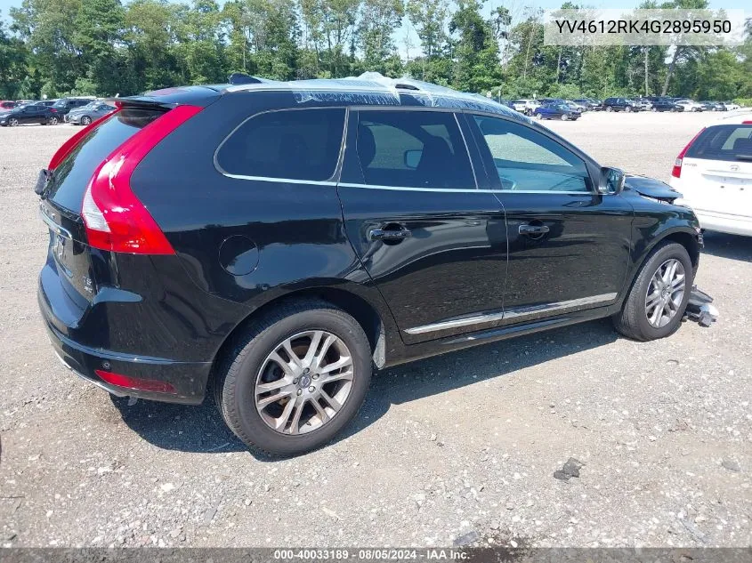 2016 Volvo Xc60 T5 Premier VIN: YV4612RK4G2895950 Lot: 40033189