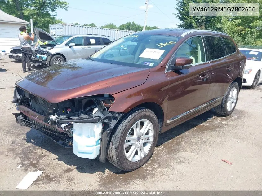 YV4612RM6G2802606 2016 Volvo Xc60 T5 Platinum