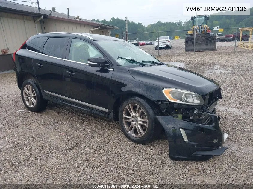 YV4612RM9G2781136 2016 Volvo Xc60 T5 Platinum