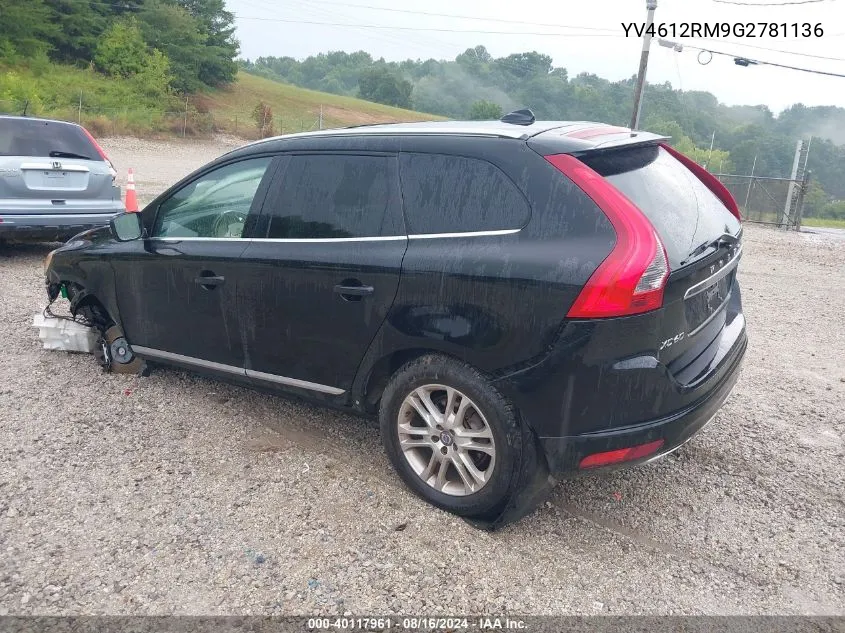 YV4612RM9G2781136 2016 Volvo Xc60 T5 Platinum