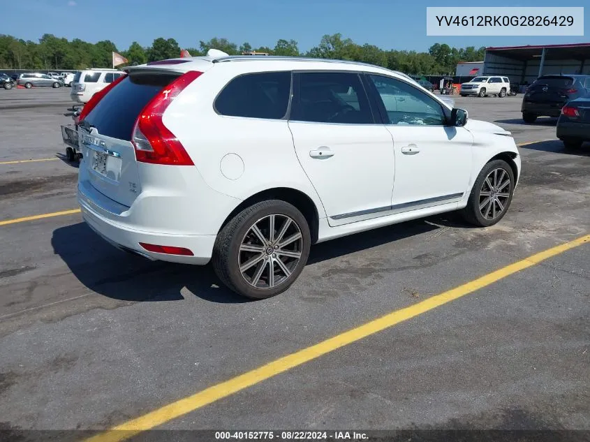 YV4612RK0G2826429 2016 Volvo Xc60 T5 Premier