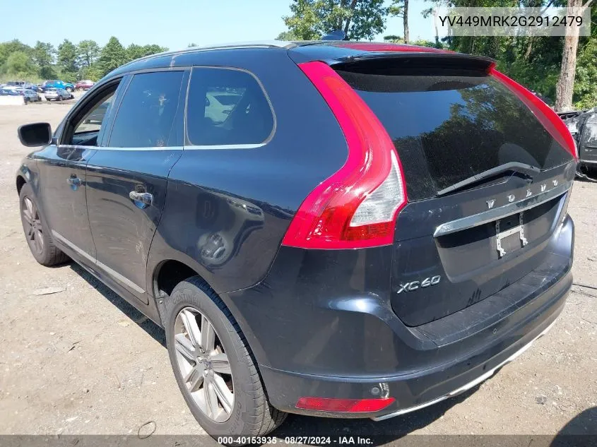 YV449MRK2G2912479 2016 Volvo Xc60 T6 Drive-E