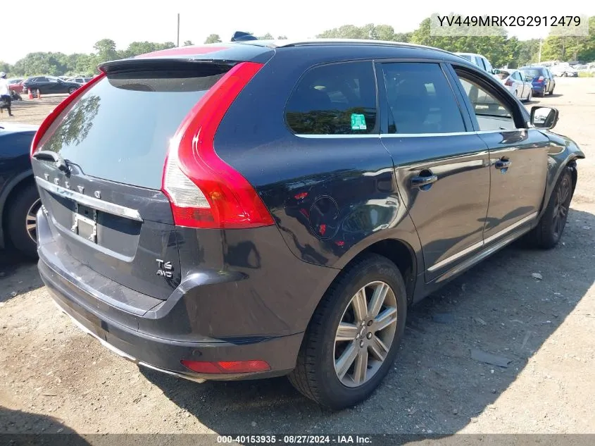 YV449MRK2G2912479 2016 Volvo Xc60 T6 Drive-E