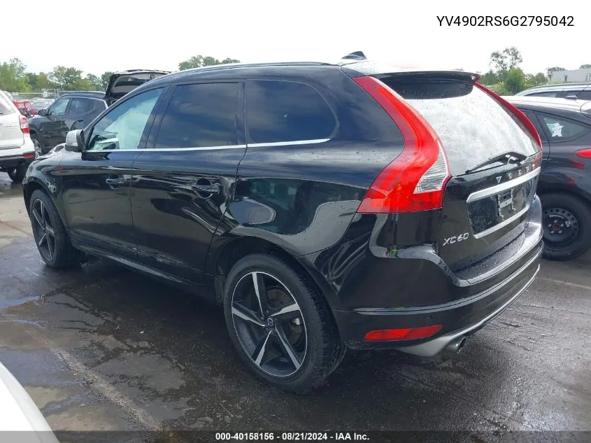 2016 Volvo Xc60 T6 R-Design Platinum VIN: YV4902RS6G2795042 Lot: 40158156