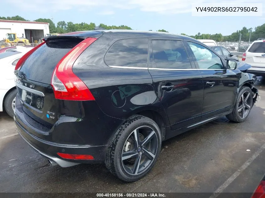 2016 Volvo Xc60 T6 R-Design Platinum VIN: YV4902RS6G2795042 Lot: 40158156