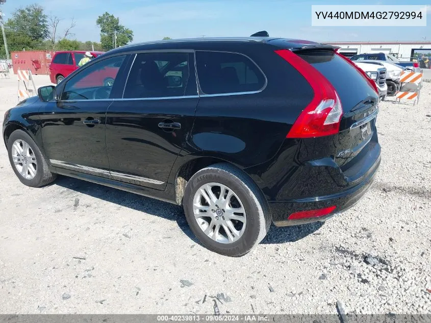 YV440MDM4G2792994 2016 Volvo Xc60 T5 Drive-E Platinum