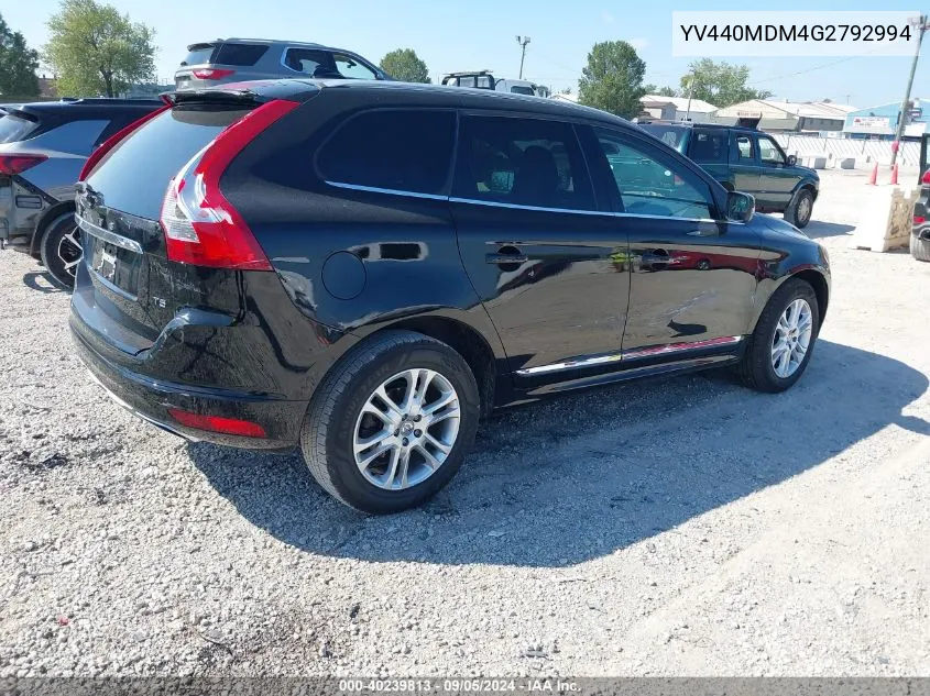 YV440MDM4G2792994 2016 Volvo Xc60 T5 Drive-E Platinum