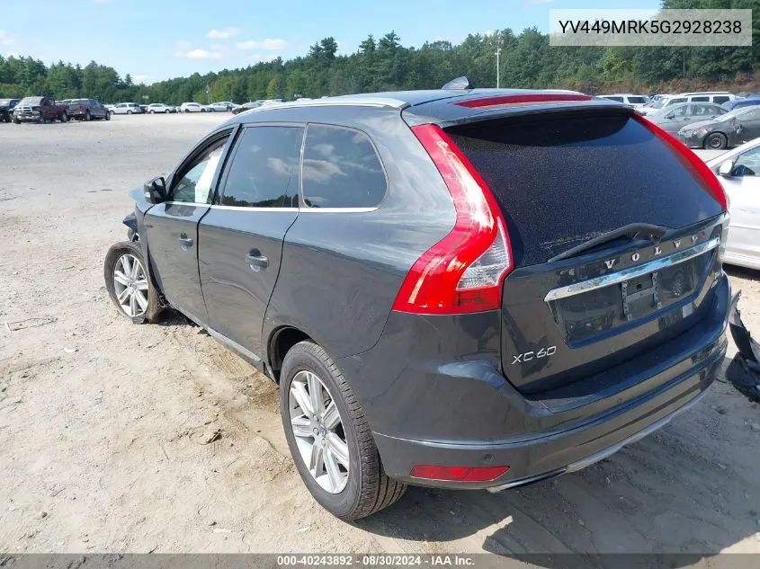 YV449MRK5G2928238 2016 Volvo Xc60 T6 Drive-E