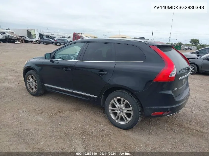 YV440MDK3G2830343 2016 Volvo Xc60 T5 Drive-E Premier