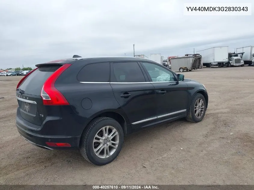 2016 Volvo Xc60 T5 Drive-E Premier VIN: YV440MDK3G2830343 Lot: 40257610