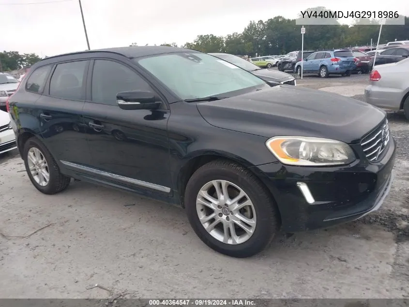 2016 Volvo Xc60 T5 Drive-E VIN: YV440MDJ4G2918986 Lot: 40364547