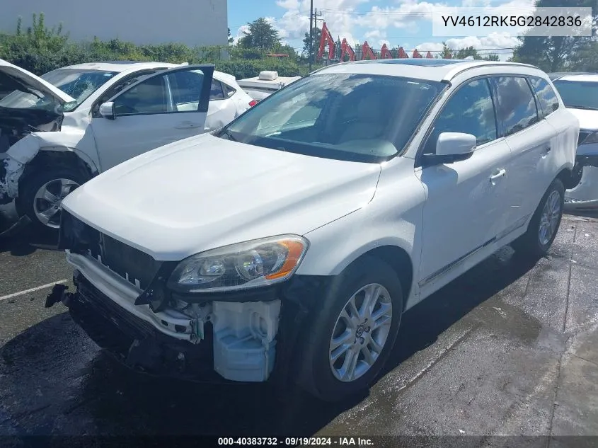 YV4612RK5G2842836 2016 Volvo Xc60 T5 Premier