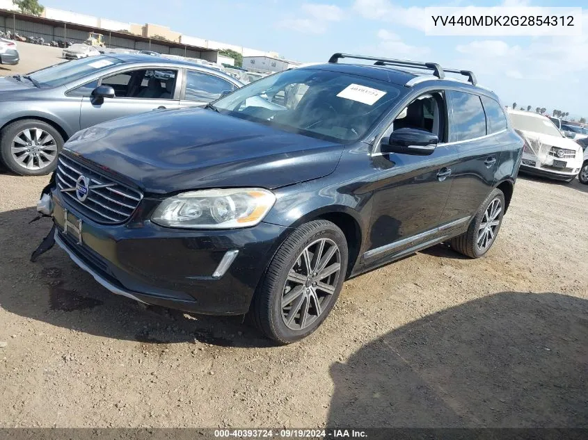 2016 Volvo Xc60 T5 Drive-E Premier VIN: YV440MDK2G2854312 Lot: 40393724