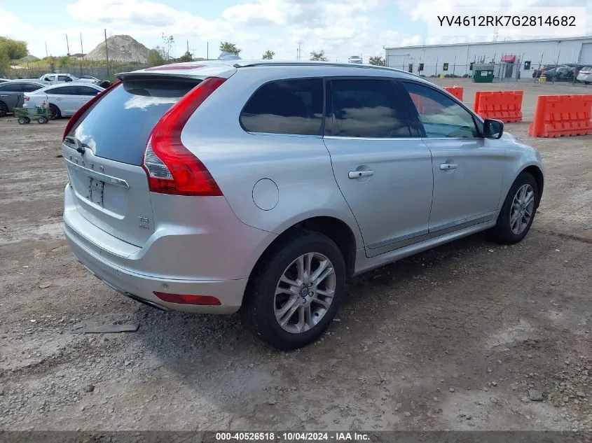 2016 Volvo Xc60 T5 Premier VIN: YV4612RK7G2814682 Lot: 40526518